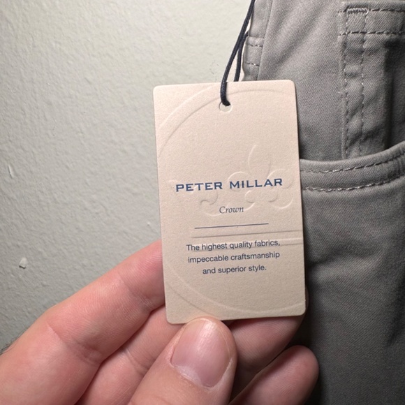 Peter Millar NWT Signature Sateen Five Pocket Pants Men's 42 x 32 Grey - Picture 4 of 7